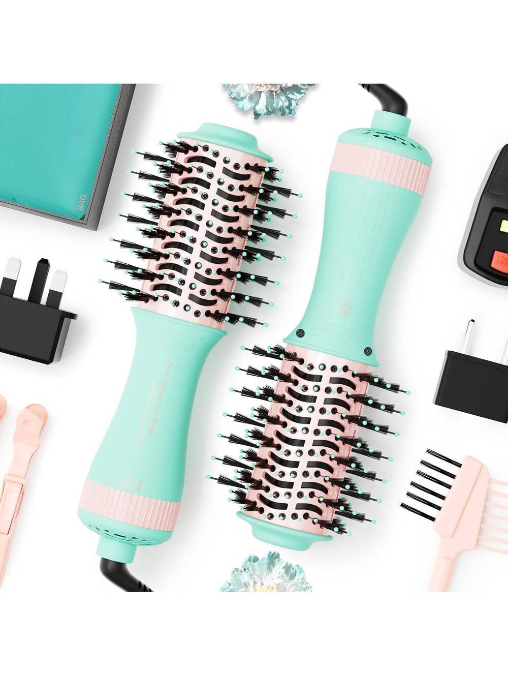 5 in 1 Hot Air Hair Dryer Brush Styler with Travel Bag